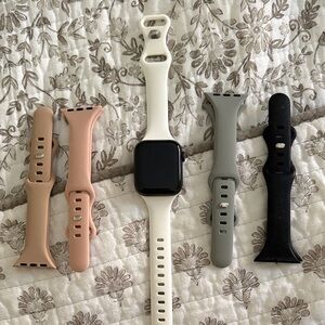 Apple Watch SE 40mm with Interchangeable Bands - Black, Cream, Gray, Tan